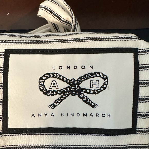 Anya Hindmarch Navy Clutch - Picture 9 of 11
